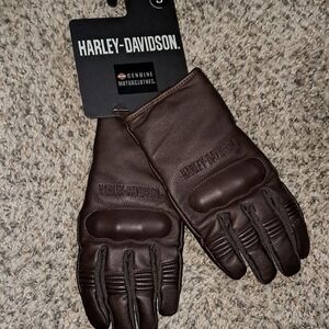 Harley-Davidson Brown Leather Gloves